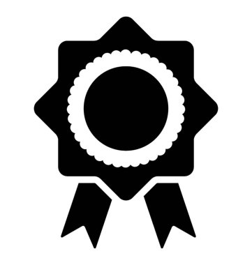 Başarı glif vektör simgesi