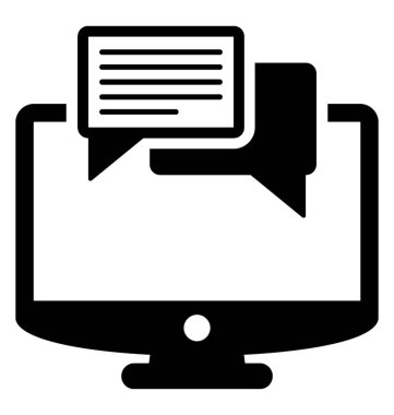 İçerik pazarlama glif vektör simgesi