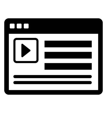 Multimedya tasarımı Hizmetleri glif vektör simgesi