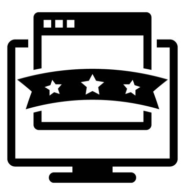 Sayfa sırası glif vektör simgesi