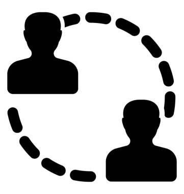 Glif vektör simge bağlanmak