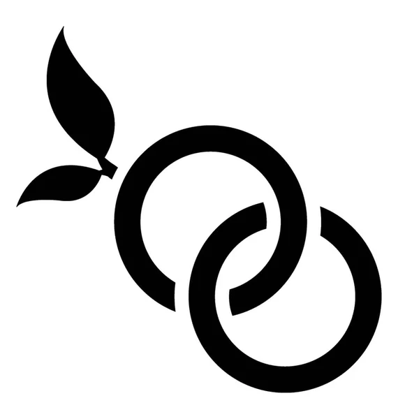 Organisches Seo Glyph Vektor Symbol — Stockvektor