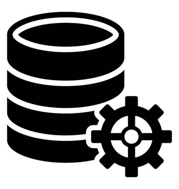 Veri işleme glif simgesi