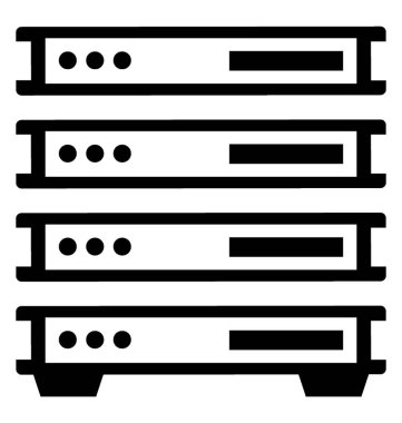 Web sunucu glif simgesi