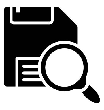 Veri analizi glif simgesi