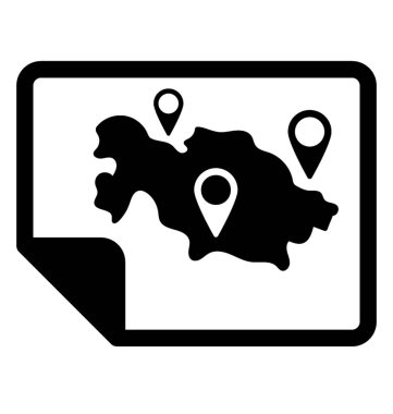 Harita konumu glif simgesi