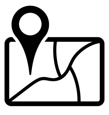 Konum haritası Glyph simgesi