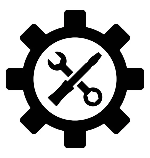 Herramientas Técnicas Glyph Icon — Vector de stock