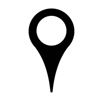 Harita işaretçi glif simgesi