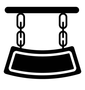 Tabela glif vektör simgesi