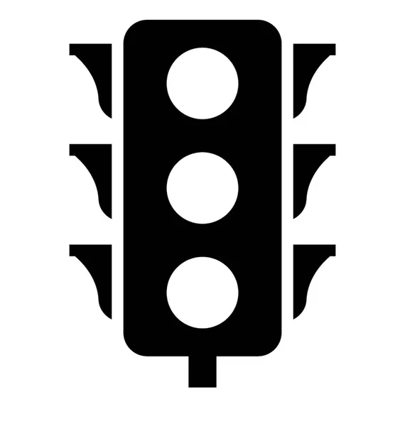 Ikona Semaforu Glyfů — Stockový vektor