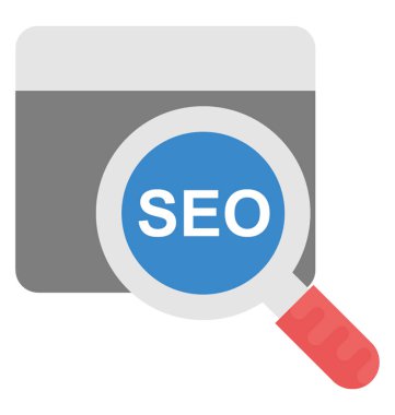 SEO düz düz simge