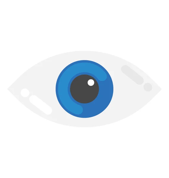 Augen Flach Vektor Symbol — Stockvektor
