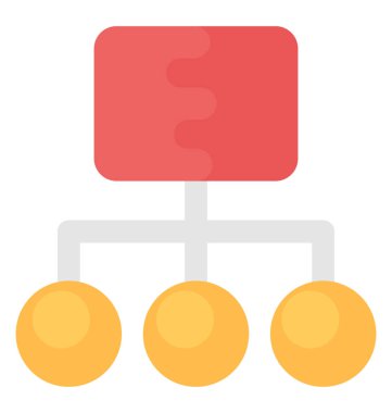 Site Haritası düz vektör simgesi