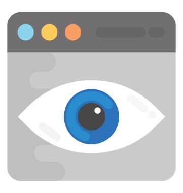 Web görünürlüğü vektör simgesi