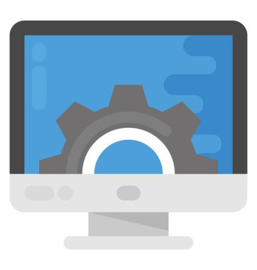 seo düz vektör simgesi