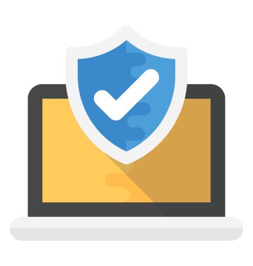 Veri koruma düz simgesi