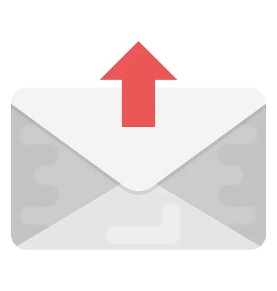 Flache Mail Ikone — Stockvektor