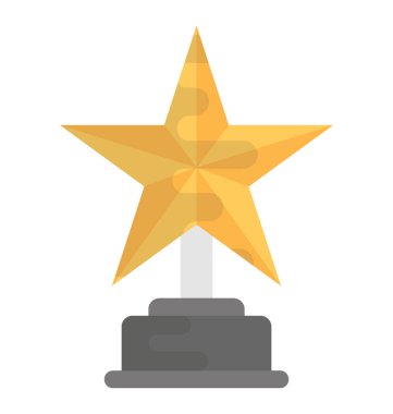 Yıldız Ödülü düz vektör simgesi