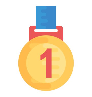 Onur düz vektör simgesi