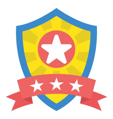 Rozet düz vektör simge sıralama