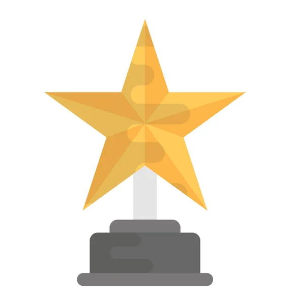 Star Award Flache Vektorsymbole — Stockvektor