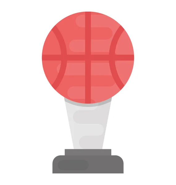 Basketbol Kupa Düz Vektör Simgesi — Stok Vektör