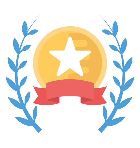 Sport Award Platte Vector Icon — Stockvector