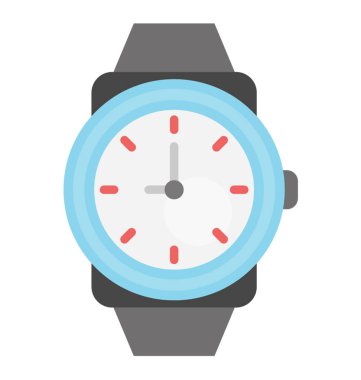 bilek watch düz vektör simgesi