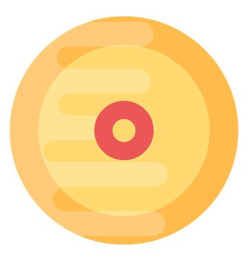 Yeşim Bi düz vektör simgesi