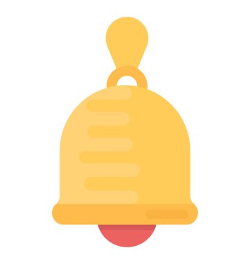 Çan Düz Vektör Simgesi