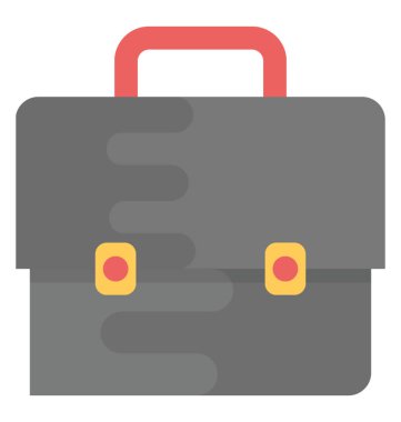 Portföy çanta düz vektör simgesi