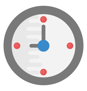 saat düz vektör simgesi