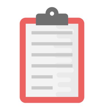 belge düz vektör simgesi