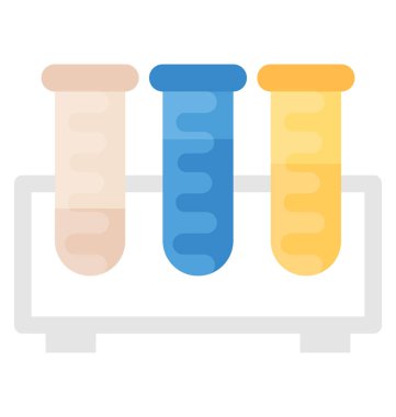 Flask düz vektör simge damıtma