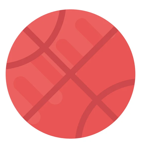 Baloncesto Icono Vector Plano — Vector de stock