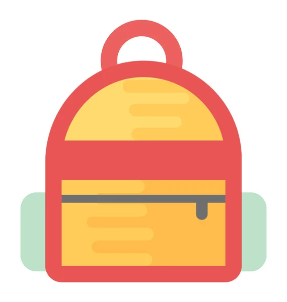Backpack Flat Vector Icon — Stock Vector