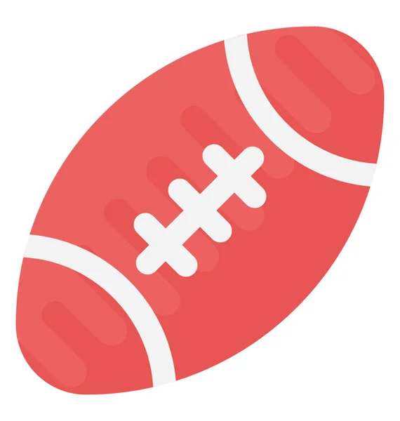 Rugby Platte Vector Icon — Stockvector