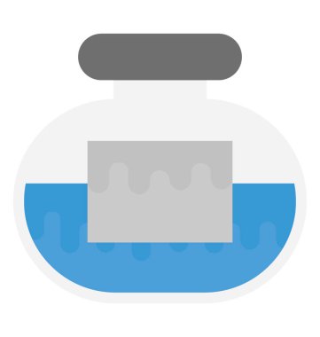 Kavanoz düz vektör simgesi