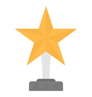 Trophy Düz Vektör Simgesi