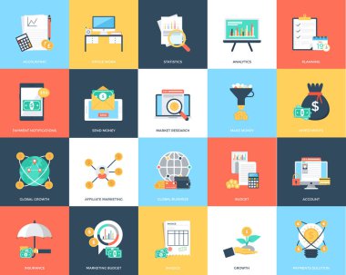 Finans vektör çizim