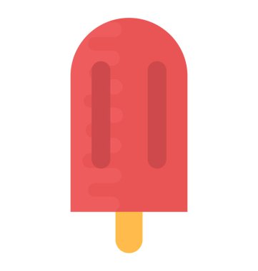 Renkli buzlu şeker düz vektör simgesi