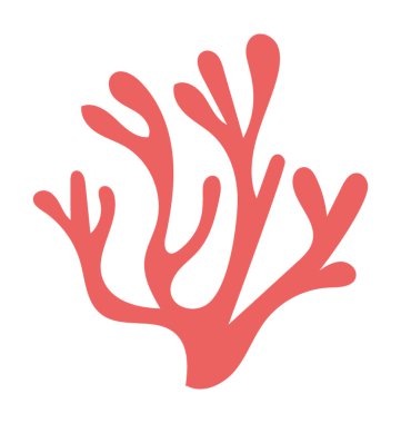 Bir deniz bitki, düz vektör simgesi tasarım bir yosun