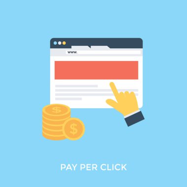 Üzerine tıklayarak bir kişi parmak dokunmatik ekran tıklayın vektör çizim ödeme