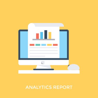 Web analytics vektör çizim