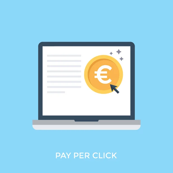 Vector Εικονογράφηση Του Pay Click — Διανυσματικό Αρχείο