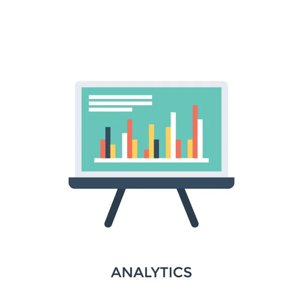 Graphique Barres Illustration Vectorielle Analyse — Image vectorielle