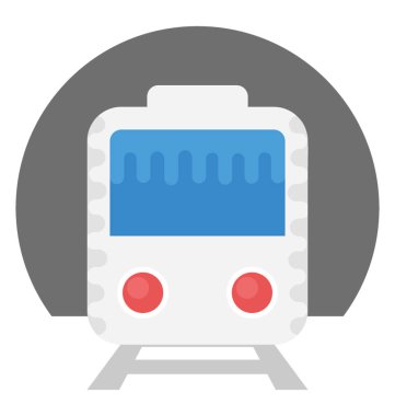 Görüntüyü bir demiryolundan çalıştıran bir trenin