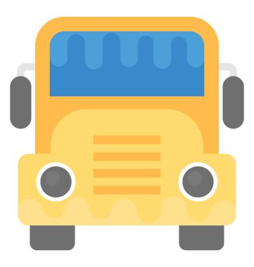 Öğrencilere ulaşım veren bir okul otobüsü