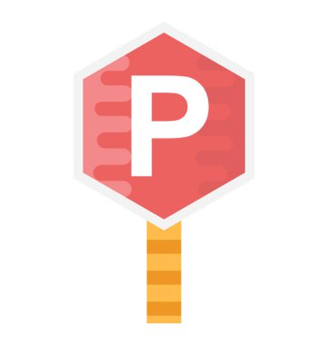 Bu alanı park için bir işaret araçlar için kullanılan bir p